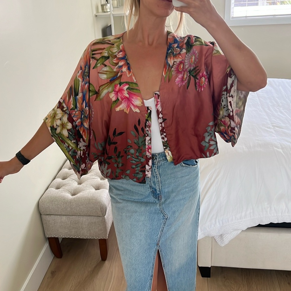 Floral shawl
